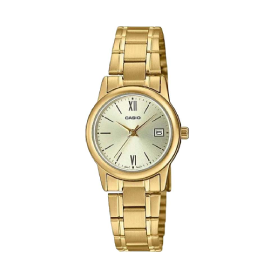 خرید ساعت کاسیو زنانه مدل CASIO LTP-V002G-9B3 با بهترین قیمت